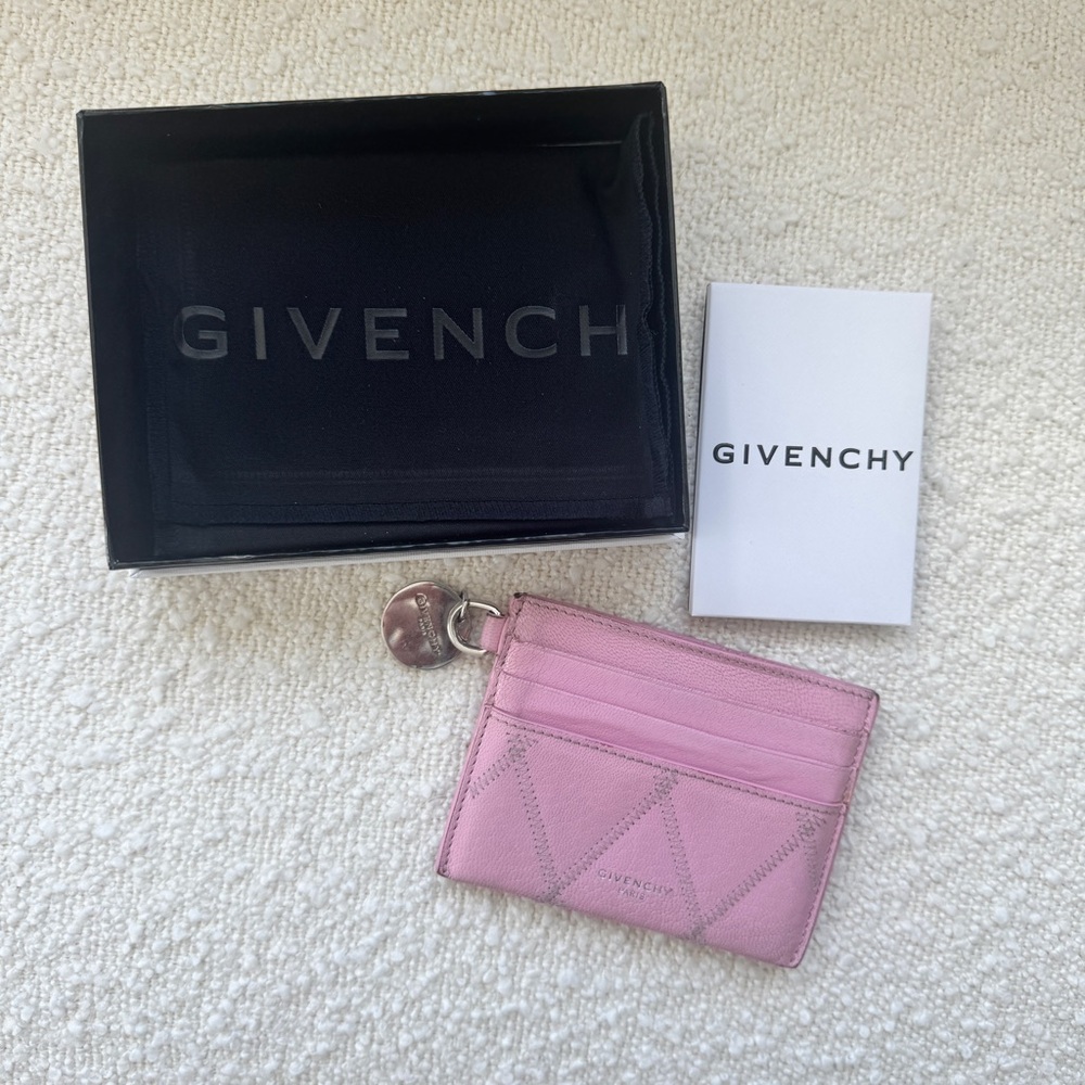 Givenchy Pink Leather Card Case